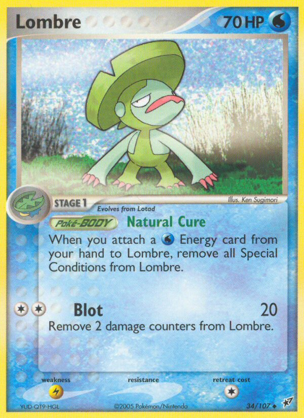 Lombre (34/107) - Deoxys Pokémon Card