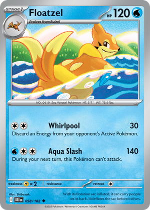 Floatzel (58/182) - Destined Rivals
