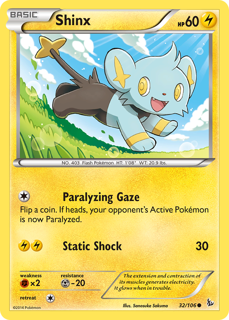 Shinx (32/106) - Flashfire Pokémon Card