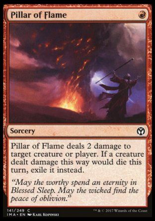 Pillar of Flame (Iconic Masters) Trading Card