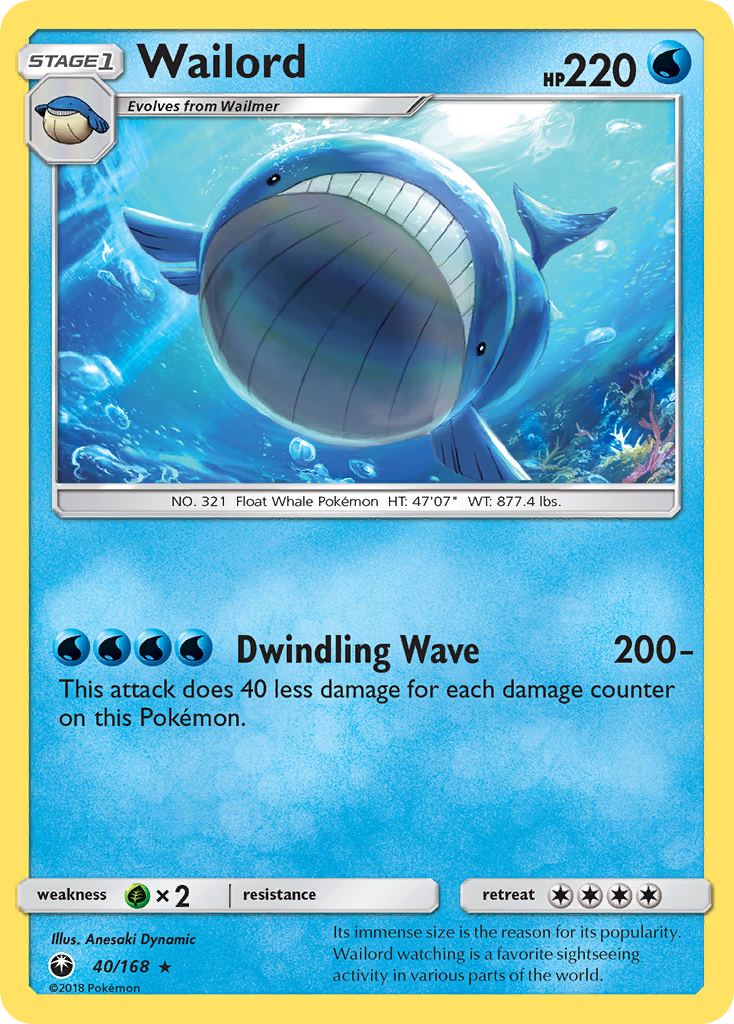 Wailord (40/168) - Celestial Storm Pokémon Card