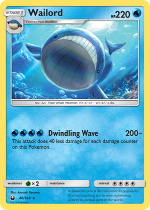 Wailord (40/168) - Celestial Storm