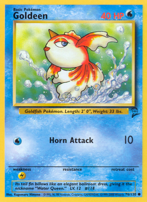 Goldeen (76/130) - Base Set 2 Pokémon Card