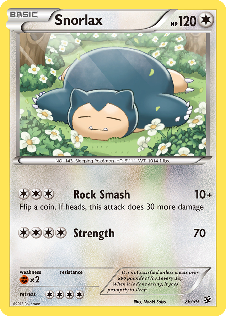 Snorlax (26/39) - Kalos Starter Set Pokémon Card