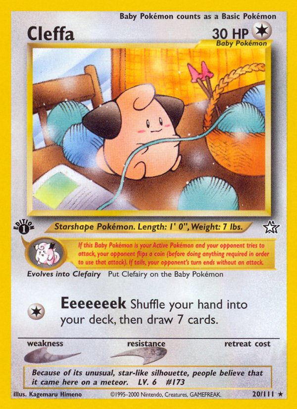 Cleffa (20/111) - Neo Genesis Pokémon Card