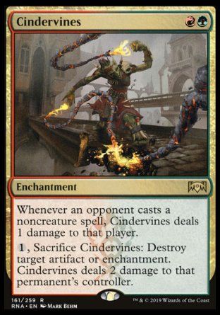 Cindervines (Ravnica Allegiance) Trading Card