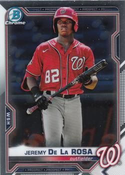 Jeremy De La Rosa 2021 Bowman Chrome - Prospects Baseball #BCP-248 Sports Card