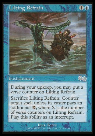 Lilting Refrain (Urza's Saga) Trading Card