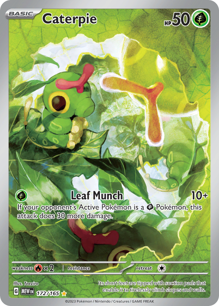 Caterpie (172/165) - 151 Pokémon Card