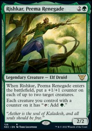 Rishkar, Peema Renegade (Kamigawa Neon Dynasty Commander Decks)