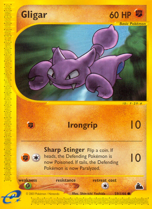 Gligar (59/144) - Skyridge Pokémon Card