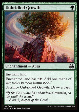 Unbridled Growth (Aether Revolt) Trading Card