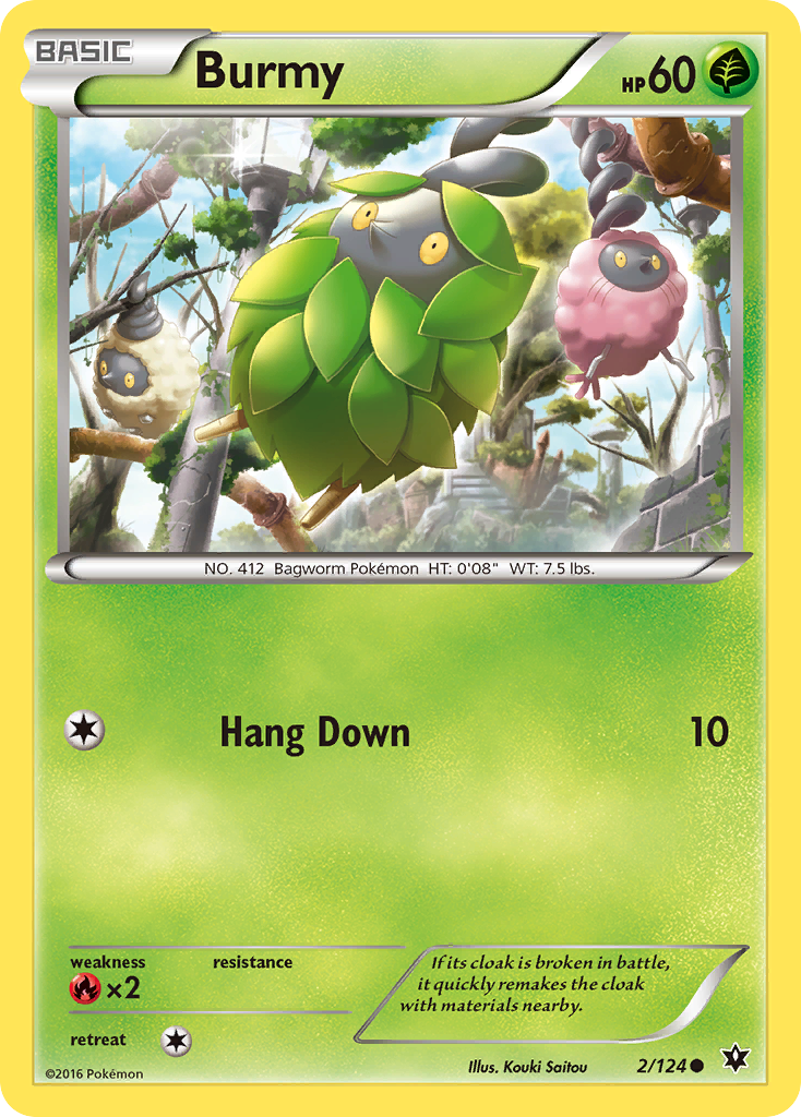 Burmy (2/124) - Fates Collide Pokémon Card