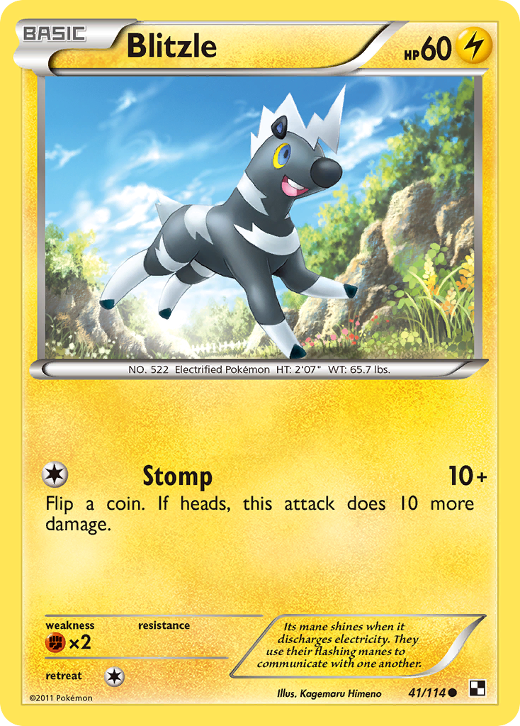 Zebstrika Pokémon Card