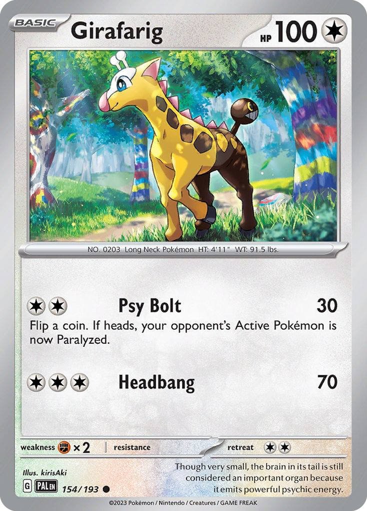 Girafarig (154/193) - Paldea Evolved Pokémon Card