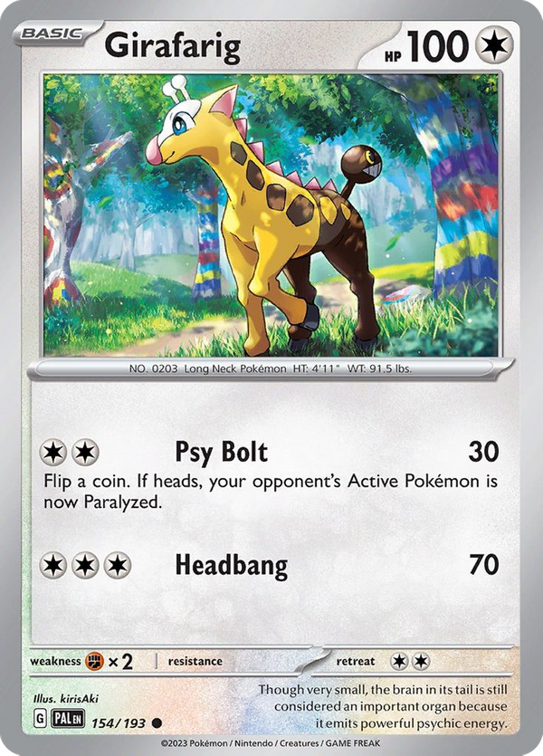 Girafarig (154/193) - Paldea Evolved