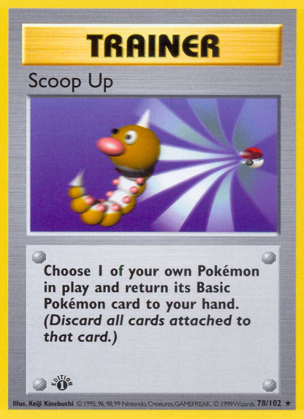 Scoop Up (78/102) - Base (1st Edition) Pokémon Card