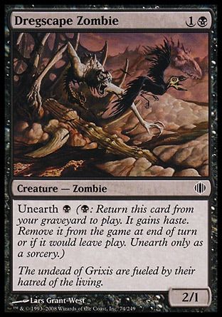 Dregscape Zombie (Shards of Alara) Trading Card