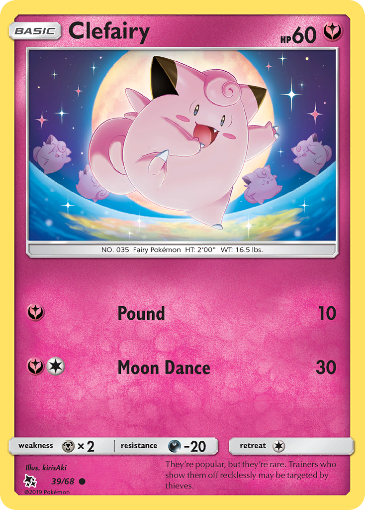 Clefairy (39/68) - Hidden Fates Pokémon Card