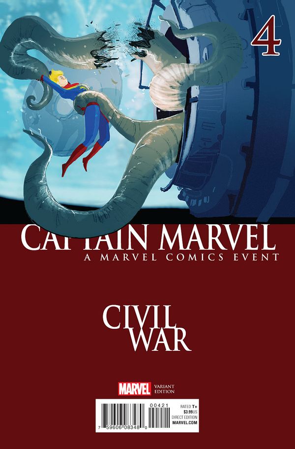 Captain Marvel #4 (Civil War Variant)