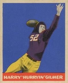 Harry Gilmer 1949 Leaf #62 Sports Card