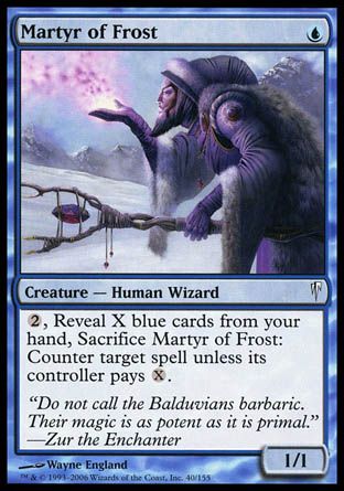 Martyr of Frost (Coldsnap) Trading Card