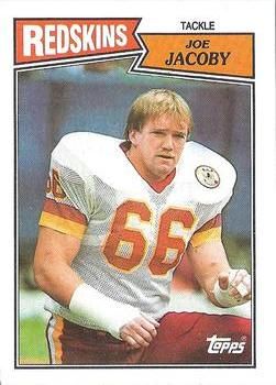 Joe Jacoby 1987 Topps #72 Sports Card