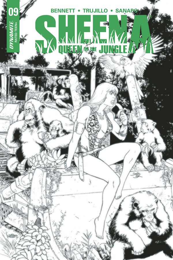 Sheena Queen of the Jungle #9 (Cover G 25 Copy Hdr B&w Cover)