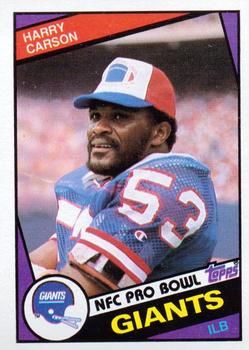 Harry Carson 1984 Topps #314 Sports Card