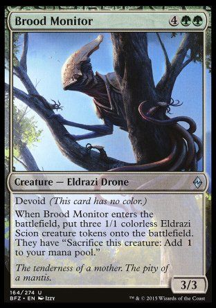 Brood Monitor (Battle for Zendikar) Trading Card