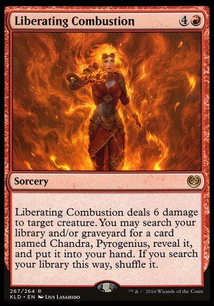 Liberating Combustion (Kaladesh) Trading Card