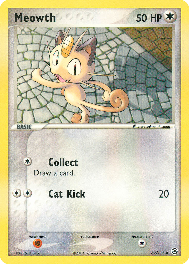 Meowth (69/112) - FireRed & LeafGreen Pokémon Card