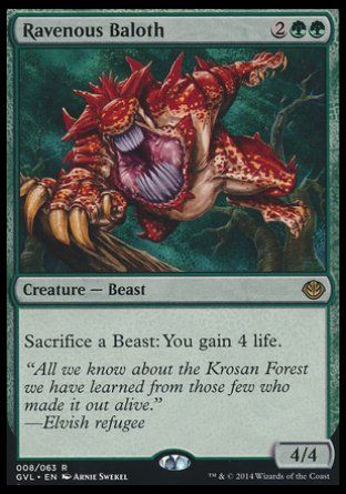 Ravenous Baloth (Duel Decks : Anthology) Trading Card