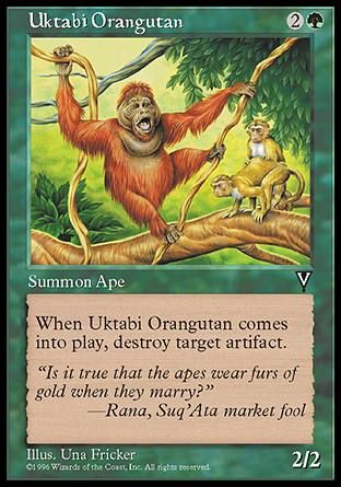 Uktabi Orangutan (Visions) Trading Card