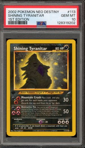 Shining Tyranitar (113/105) - Neo Destiny (1st Edition)