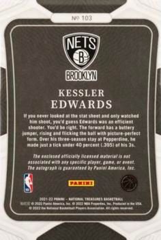 Kessler Edwards 2021-22 Panini National Treasures Basketball #103 Sports Card