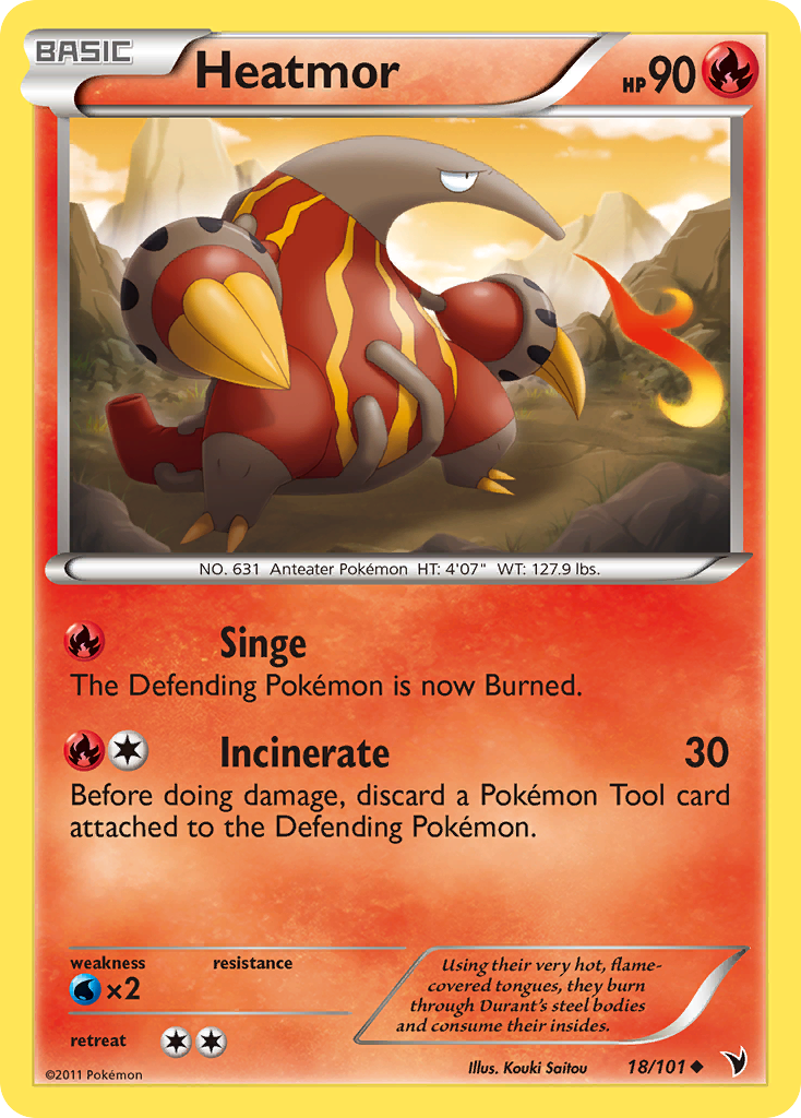 Heatmor Pokémon Card