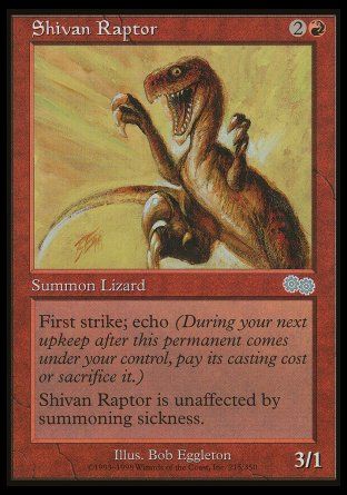 Shivan Raptor (Urza's Saga) Trading Card