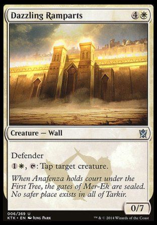 Dazzling Ramparts (Khans of Tarkir) Trading Card