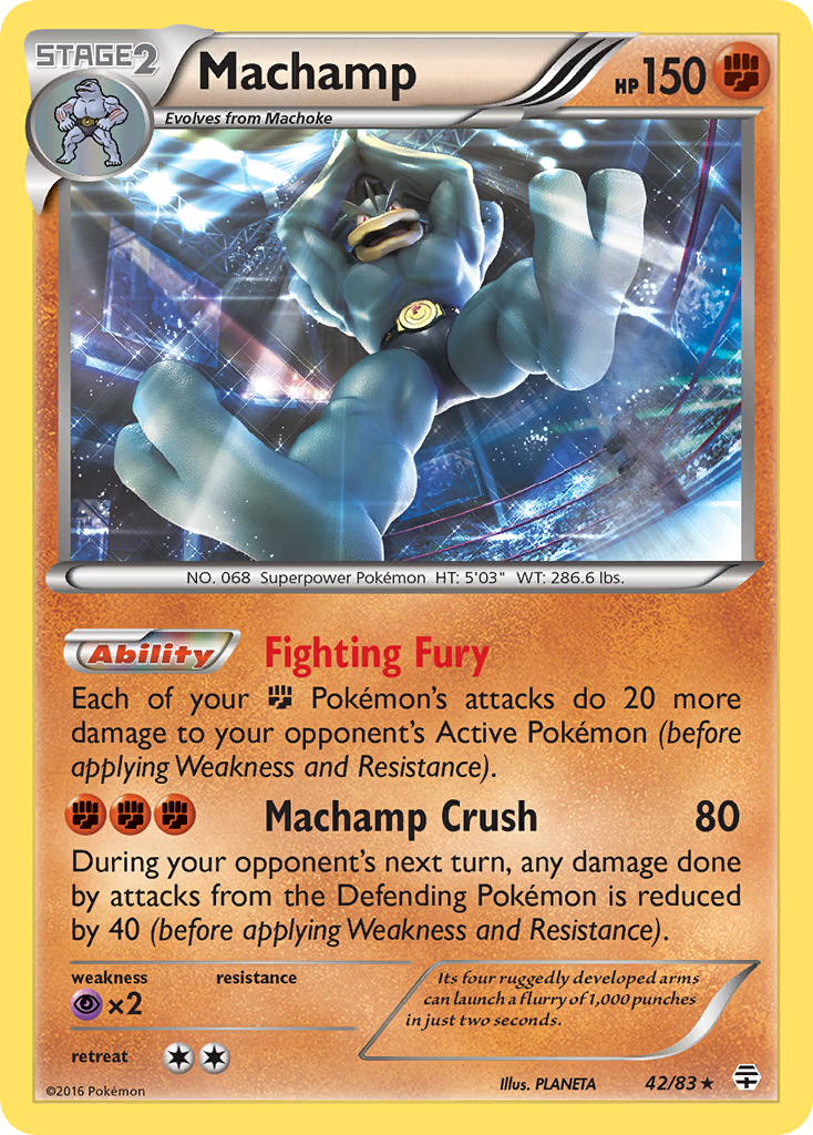 Machamp (42/83) - Generations Pokémon Card