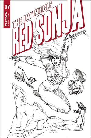 Invincible Red Sonja #7 (Cover I 25 Copy Cover Linsner B&amp)