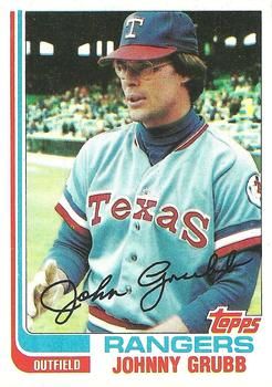 Johnny Grubb Texas Rangers Signed 1983 Topps #724 Autographed Card