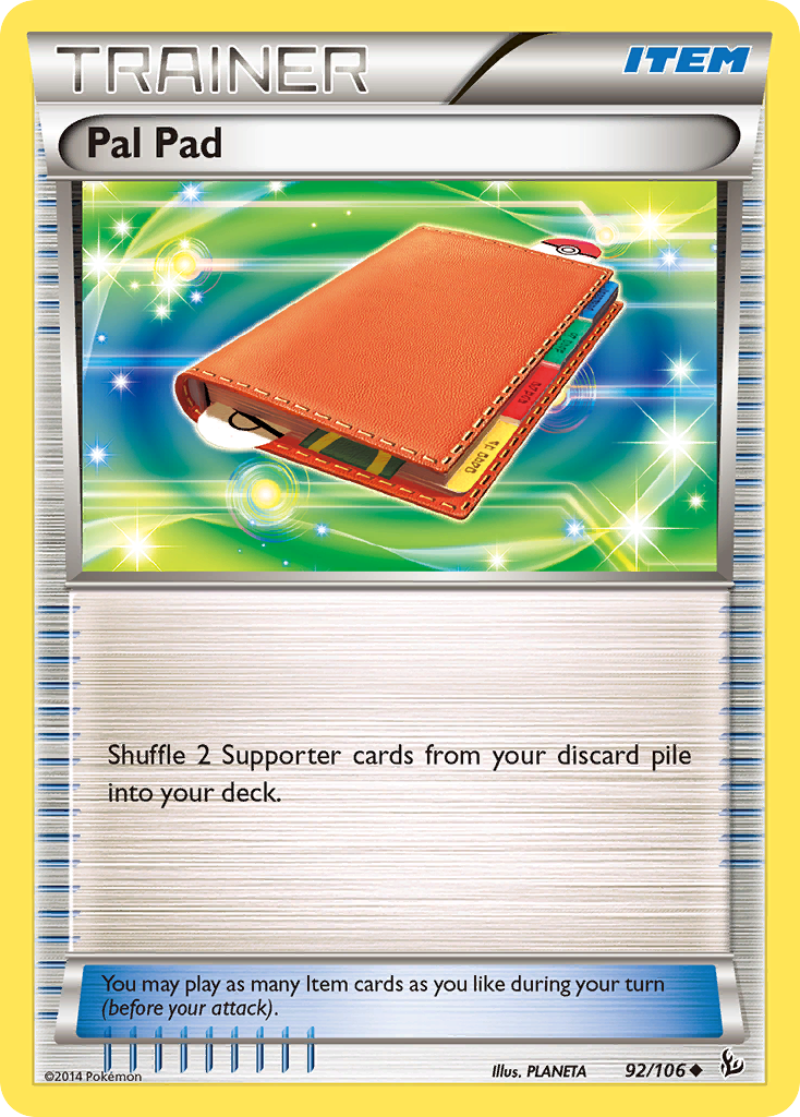 Pal Pad (Trainer: Item) (92/106) - Flashfire Pokémon Card