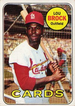 Lou Brock 1969 Topps #85 Sports Card