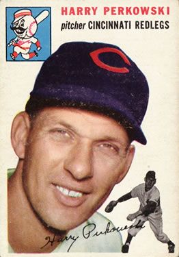 Harry Perkowski 1954 Topps #125 Sports Card