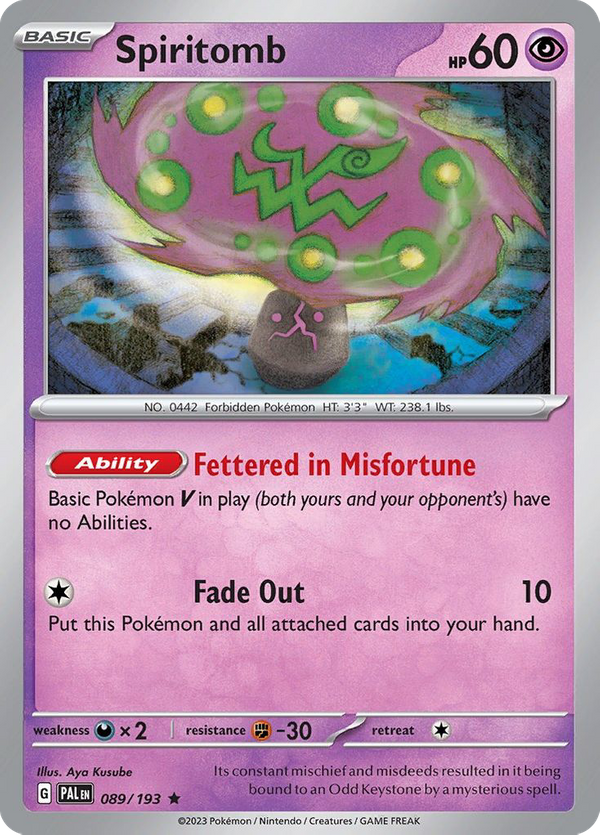 Spiritomb (89/193) - Paldea Evolved