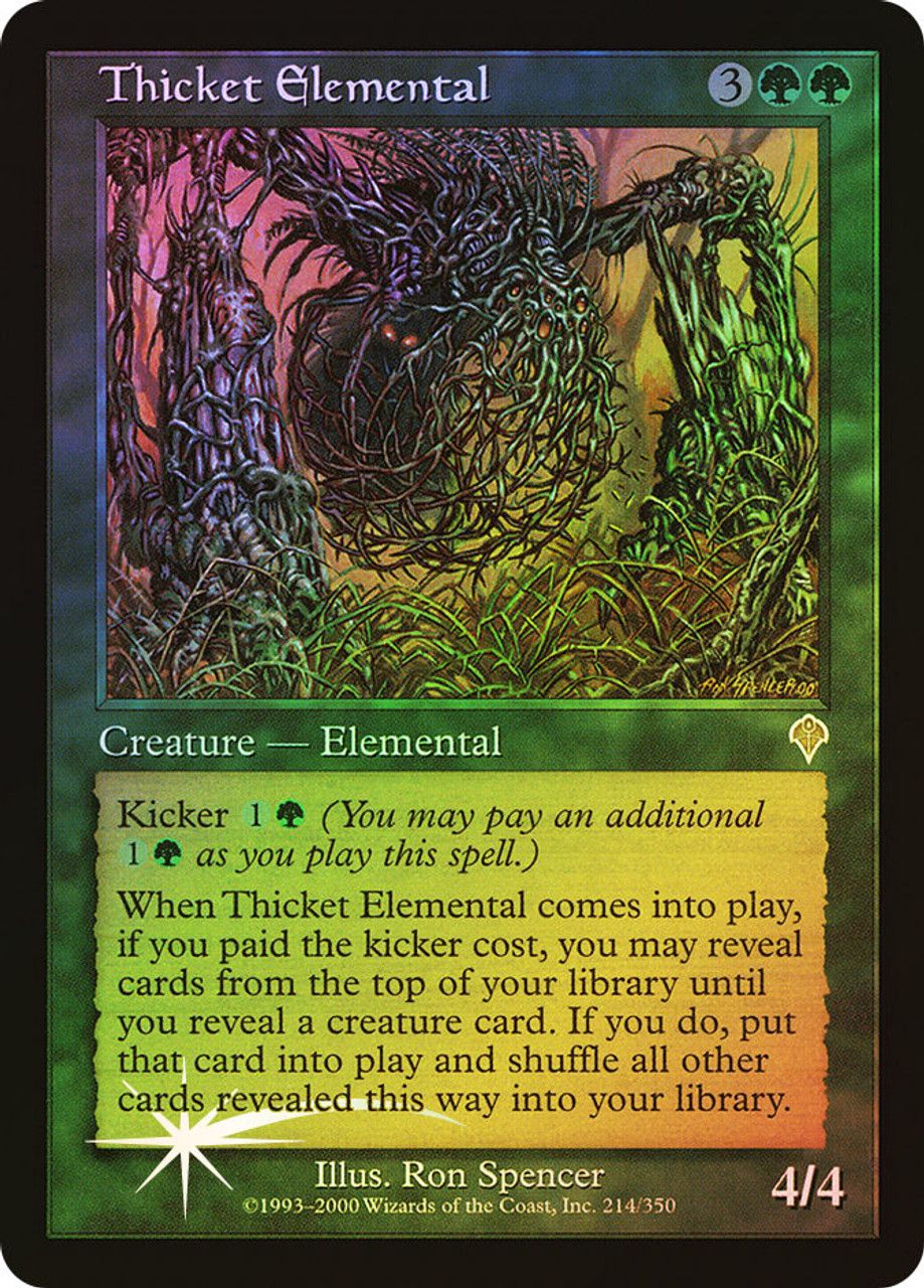 Thicket Elemental (Invasion - Foil) Trading Card