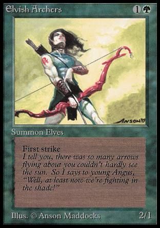 Elvish Archers (Beta) Trading Card