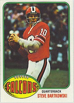 Steve Bartkowski autographed football card (Atlanta Falcons) 1984