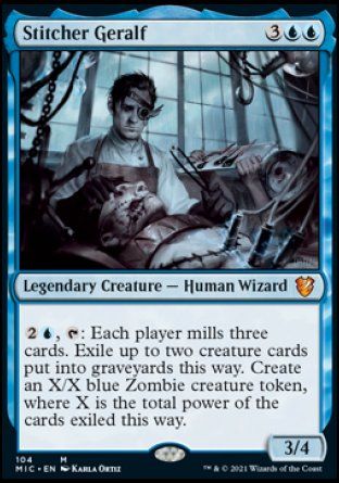 Stitcher Geralf (Innistrad Midnight Hunt Commander Decks) Trading Card